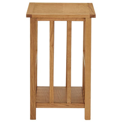 vidaXL Magazine Table | Natural Oak | Solid Oak Wood, MDF | Compact 3