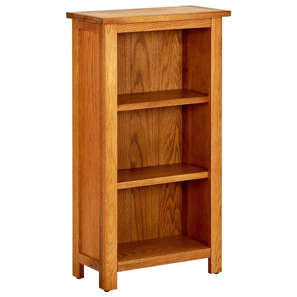 4-Tier Bookcase Solid Oak Wood 45 cm 82 cm 22.5 cm