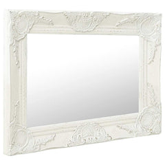 vidaXL Wall Mirror | White | Wood, glass, engineered wood | 50x40 cm 2