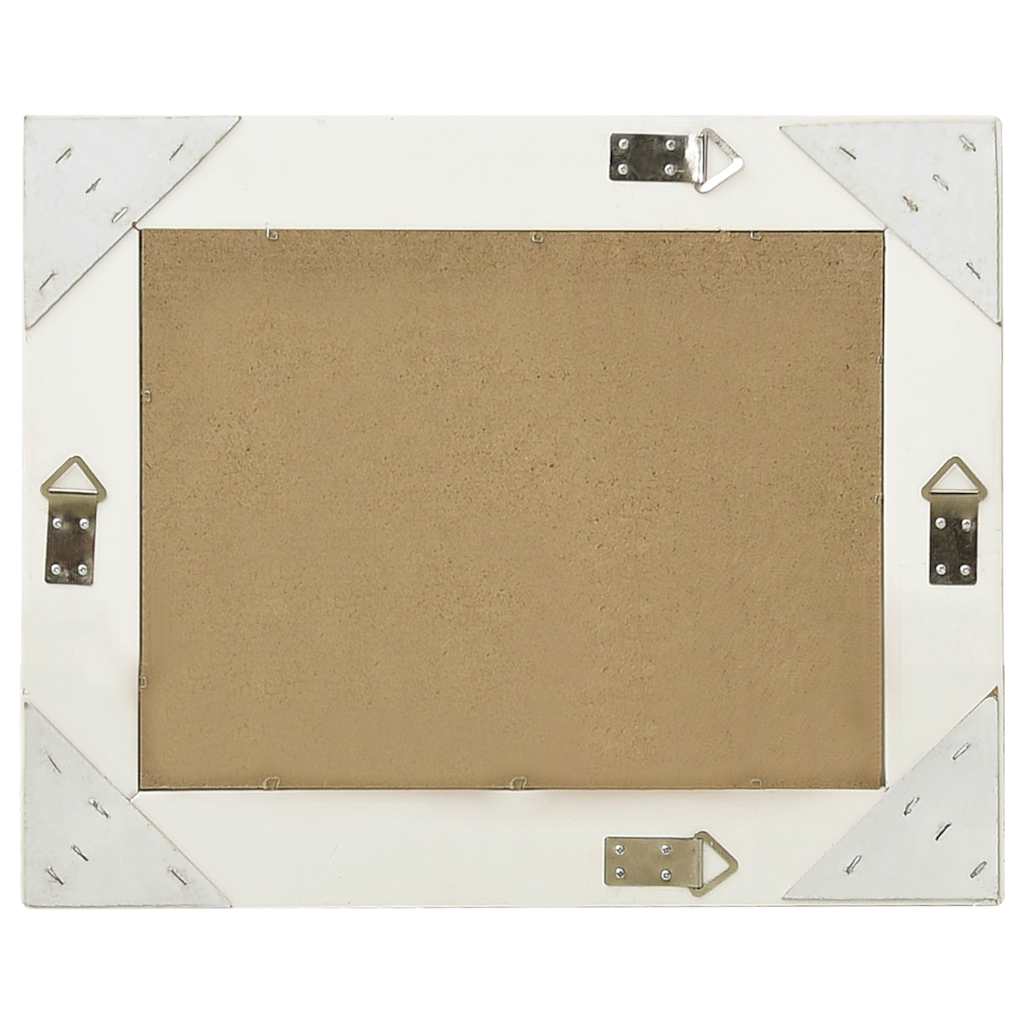 vidaXL Wall Mirror | White | Wood, glass, engineered wood | 50x40 cm 3