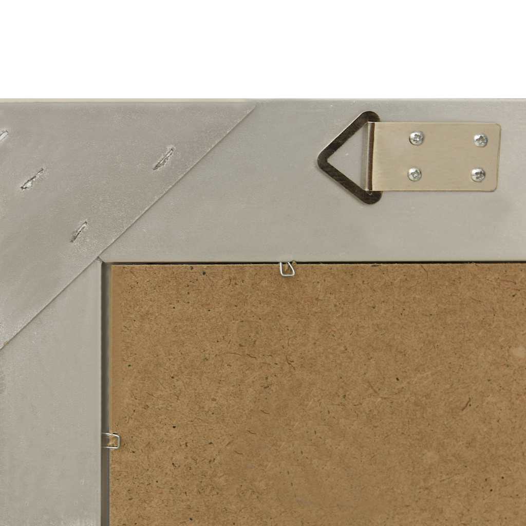 vidaXL Wall Mirror | Silver | Wood, glass, engineered wood | 50 x 40 cm 5