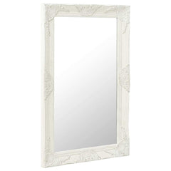 vidaXL Wall Mirror | White | Wood, glass, engineered wood | 50 x 80 cm 2