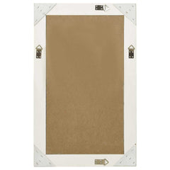 vidaXL Wall Mirror | White | Wood, glass, engineered wood | 50 x 80 cm 3
