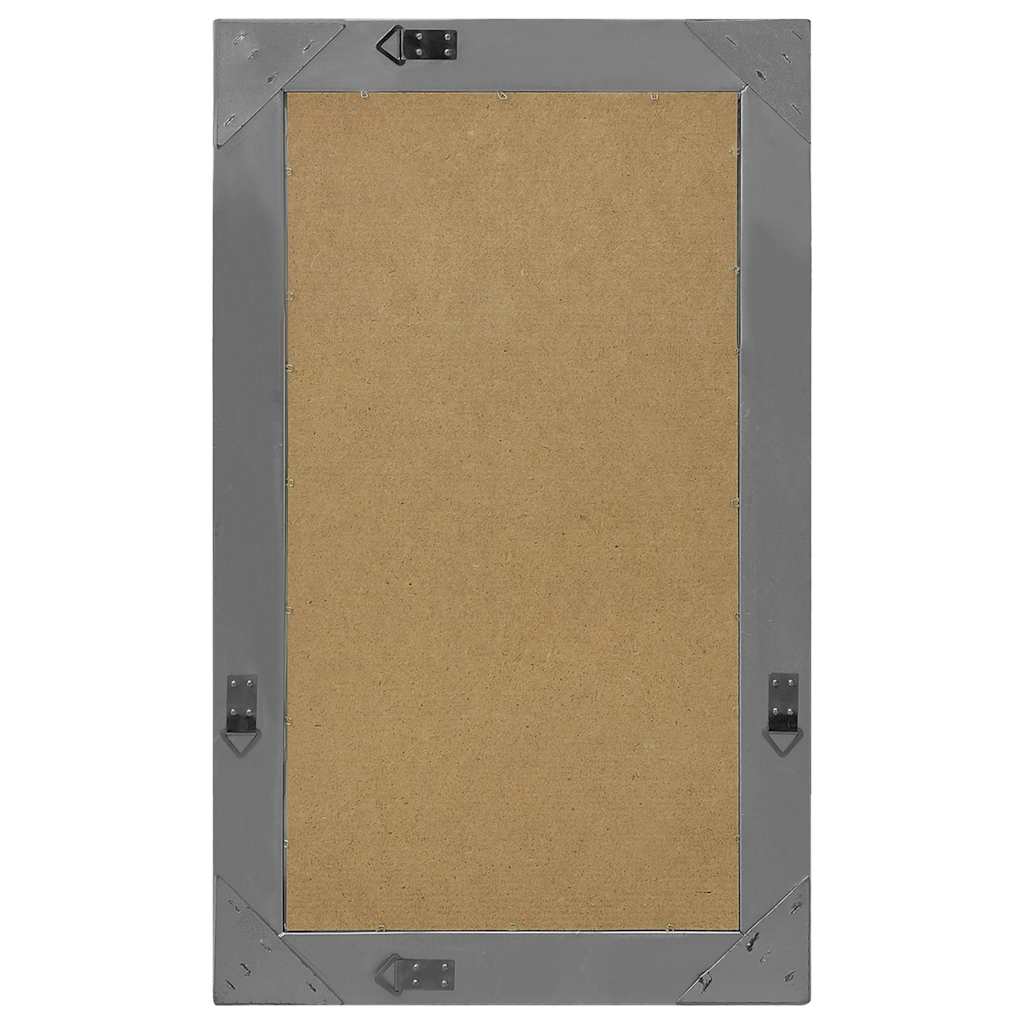 Wall Mirror Baroque Style Width 50 cm Black 80 cm