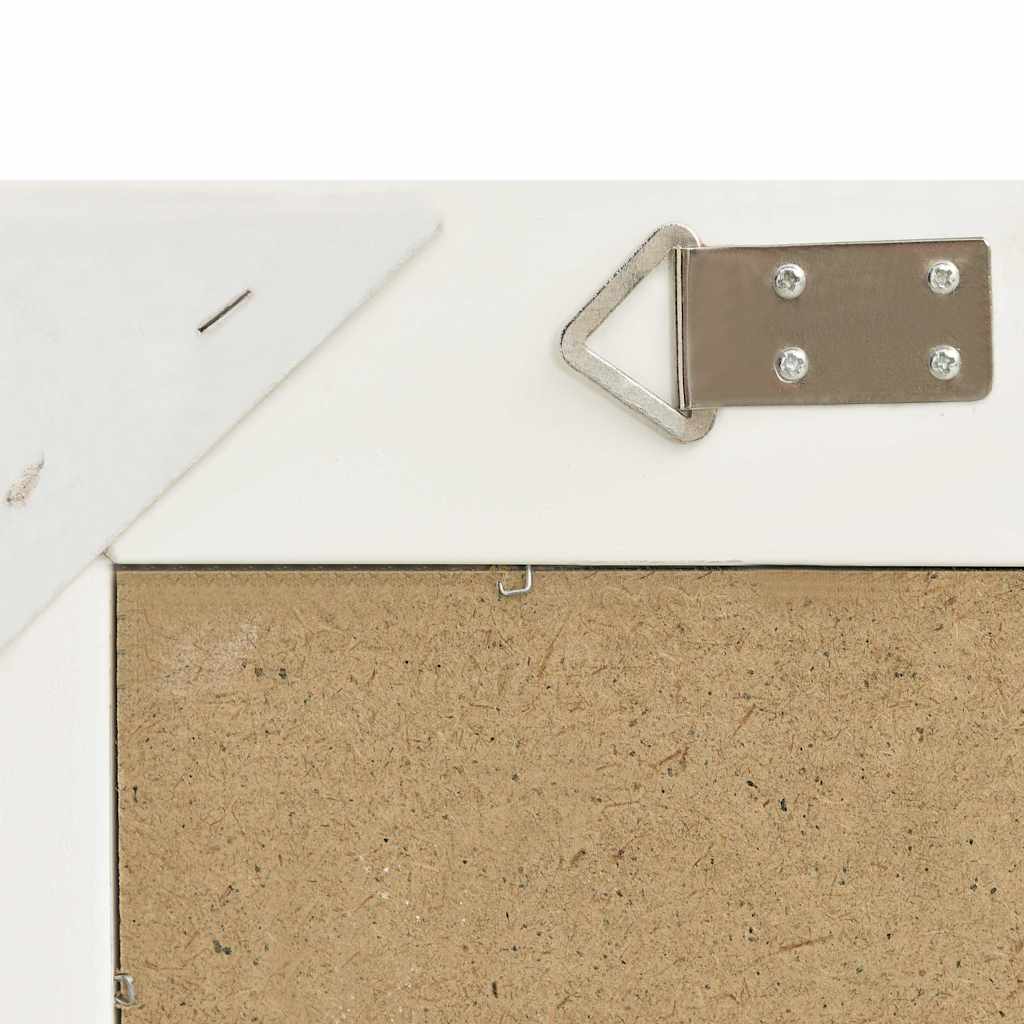 vidaXL Wall Mirror | White | Wood, Glass, Engineered Wood | 60x40 cm 5