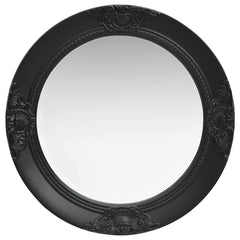 vidaXL Wall Mirror | Black | Wood, glass, engineered wood | Medium 2