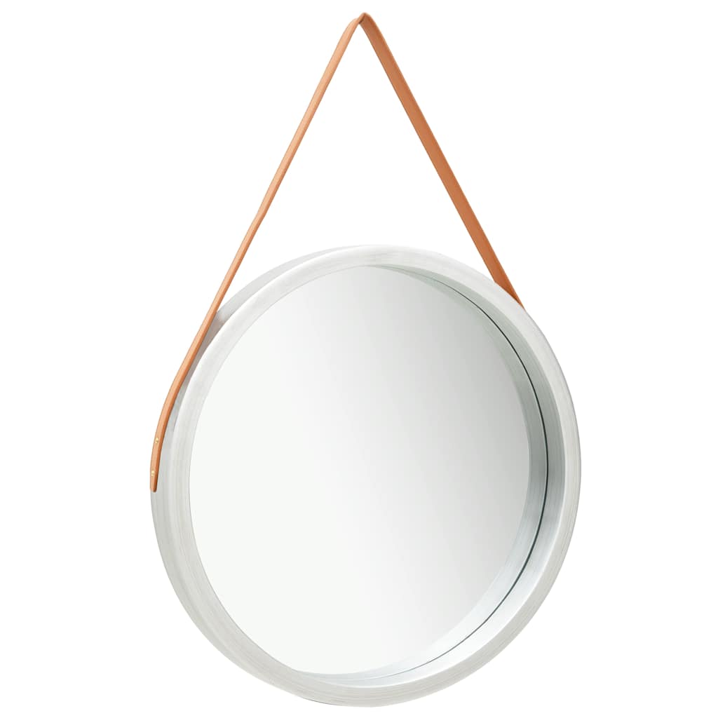 vidaXL Wall Mirror | Silver and brown 2