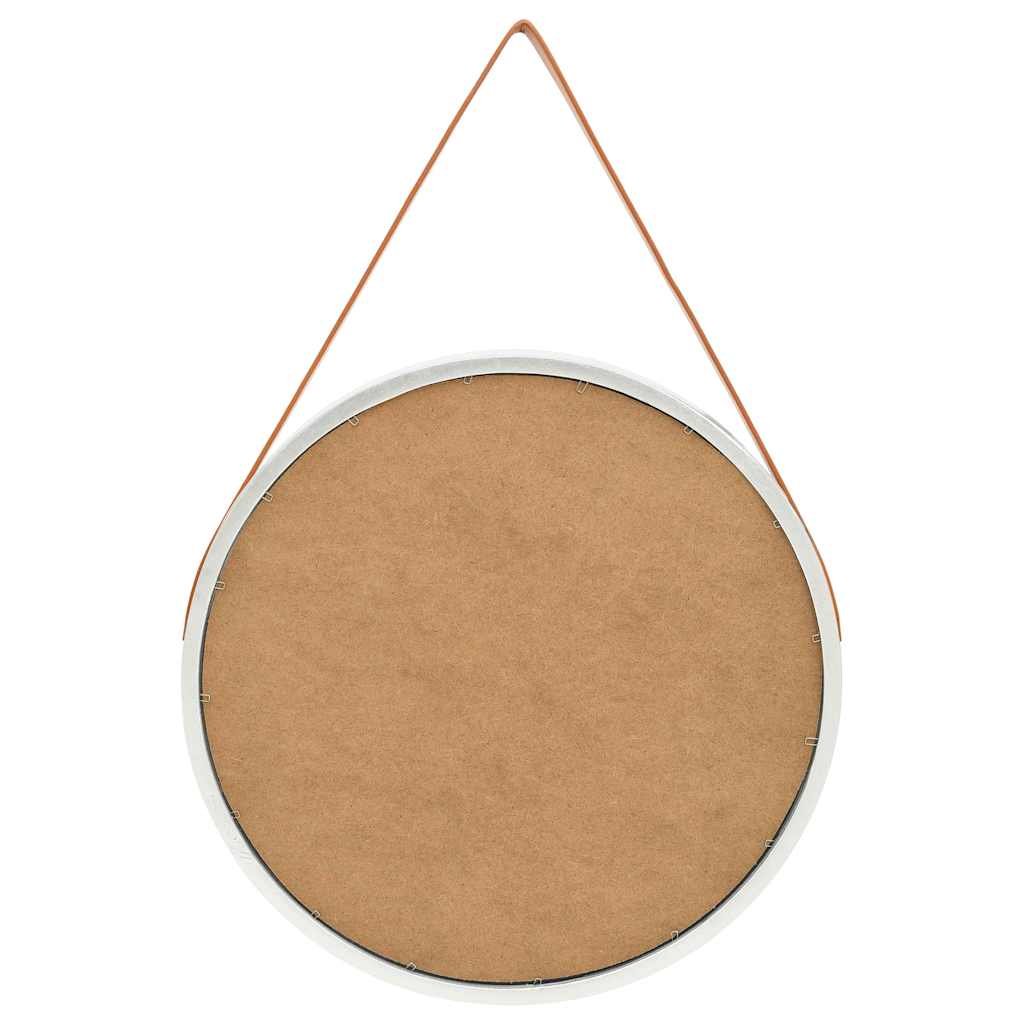vidaXL Wall Mirror | Silver and brown 3