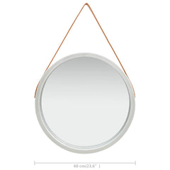 vidaXL Wall Mirror | Silver and brown 6