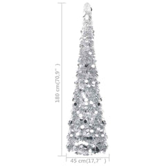 Artificial Christmas Trees PET Silver, image 5