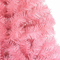 vidaXL Artificial Christmas Tree with Stand Pink 210 cm PVC 5