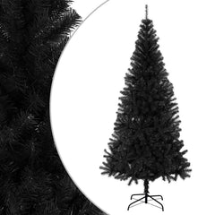 Artificial Christmas Tree with Stand PVC Black 180 x 90 cm
