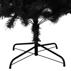 vidaXL Artificial Christmas Tree with Stand Black 180 cm PVC 6