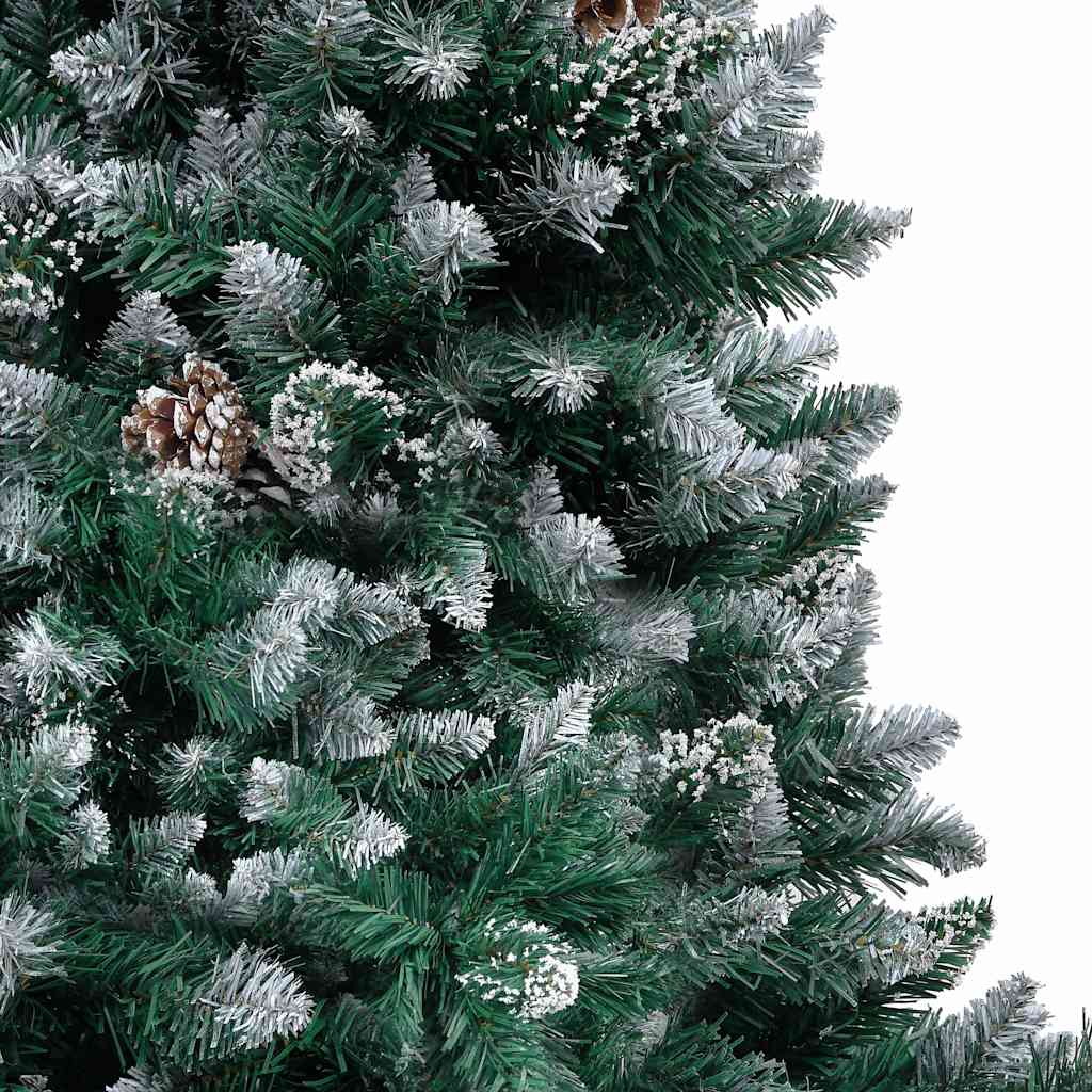 Artificial Christmas Tree with Pine Cones and White Snow 150 cm 150 cm 93 cm
