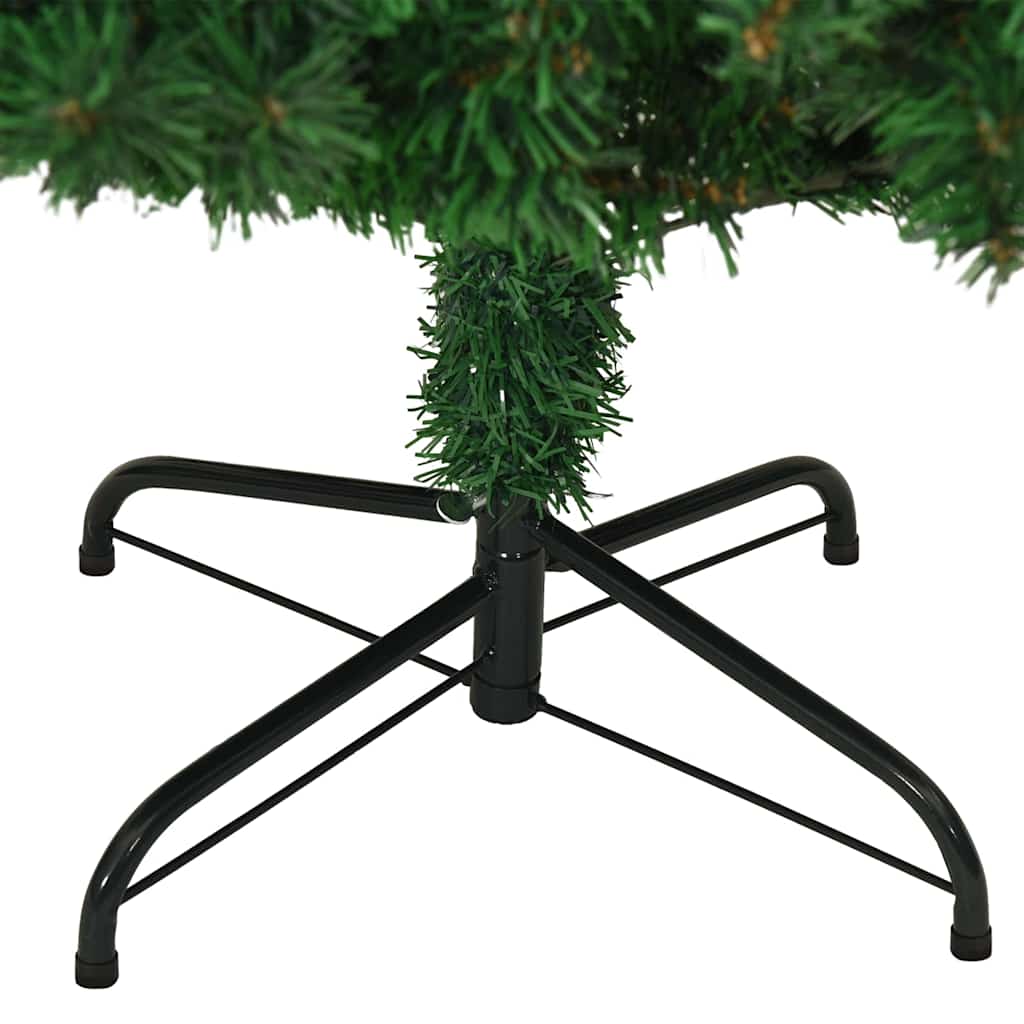 vidaXL Artificial Christmas Tree with Thick Branches Green 180 cm PVC 5