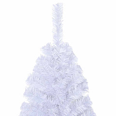 vidaXL Artificial Christmas Tree with Thick Branches White 210 cm PVC 4