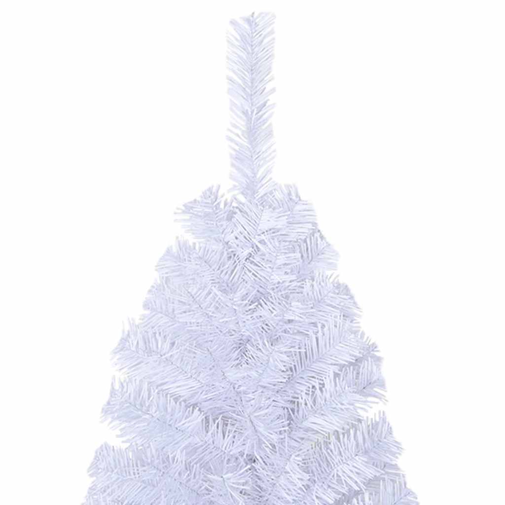 vidaXL Artificial Christmas Tree with Thick Branches White 210 cm PVC 4