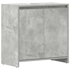 vidaXL Bathroom Cabinet Concrete Grey 60x33x60 cm Engineered Wood 2