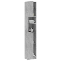vidaXL Bathroom Cabinet | Concrete grey | Engineered wood | Tall 4