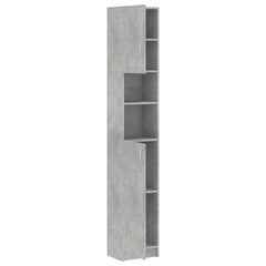 vidaXL Bathroom Cabinet | Concrete grey | Engineered wood | Tall 6