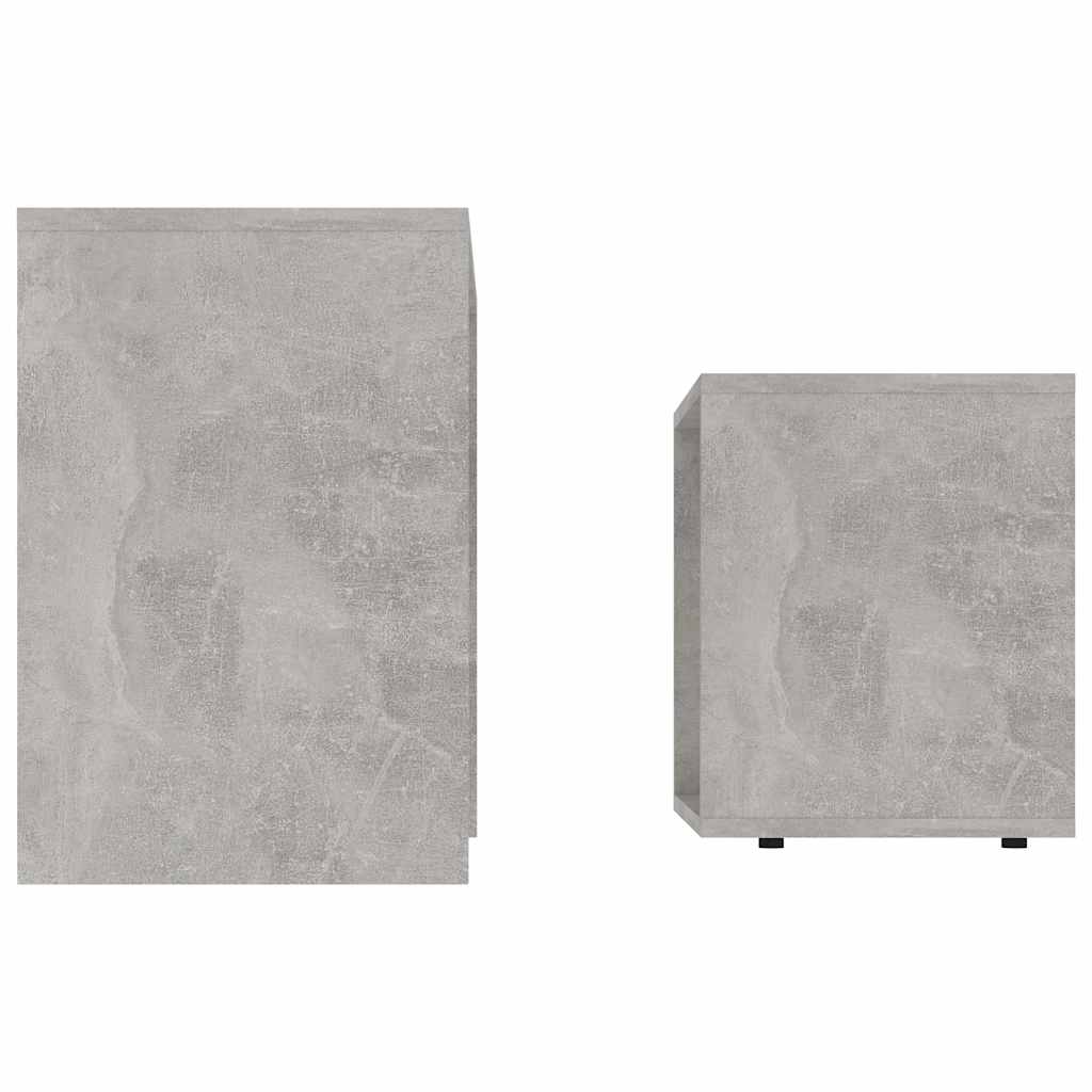 vidaXL Coffee Table | Concrete grey | Engineered wood | Small | Stackable 5