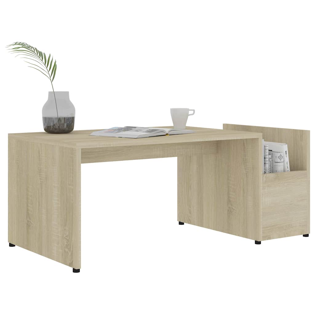 vidaXL Coffee Table | Sonoma oak | Engineered wood | Medium | Coffee Table 3