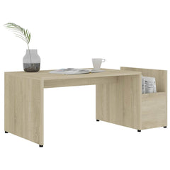 vidaXL Coffee Table | Sonoma oak | Engineered wood | Medium | Coffee Table 3