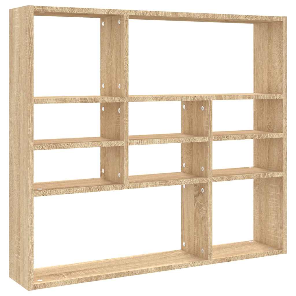 vidaXL Wall Shelf | Sonoma oak | Engineered wood | Medium | Wall mounting 2