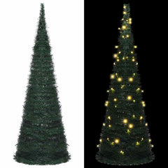 Artificial Christmas Tree Pop-up 50 LEDs Green 120 cm 180 cm 60 cm