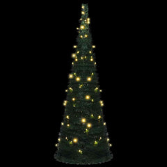 Artificial Christmas Tree Pop-up 50 LEDs Green 120 cm 180 cm 60 cm