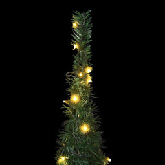 Artificial Christmas Tree Pop-up 50 LEDs Green 120 cm 180 cm 60 cm