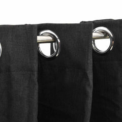 vidaXL Linen-Look Blackout Curtains with Gromments Anthracite 290x245cm 3