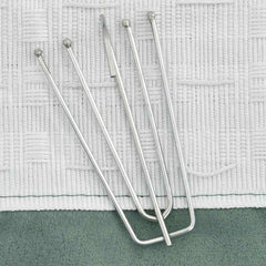 vidaXL Linen-Look Blackout Curtains with Hooks 2 pcs Green 140x245 cm 3