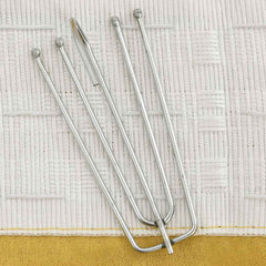 vidaXL Linen-Look Blackout Curtain with Hooks Yellow 290x245 cm 3