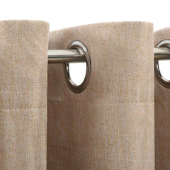 vidaXL Linen-Look Blackout Curtain with Grommets Beige 290x245cm 3