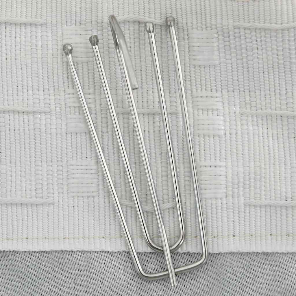 vidaXL Linen-Look Blackout Curtain with Hooks Beige 290x245 cm 3
