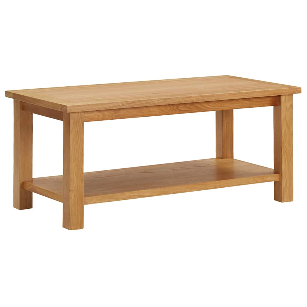 289194 vidaXL Coffee Table 90x45x40 cm Solid Oak Wood 1