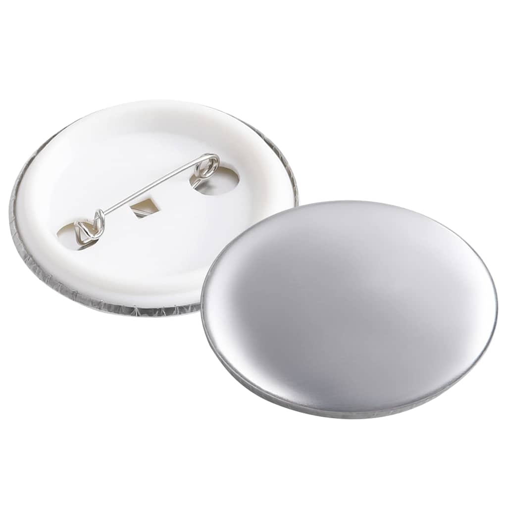 vidaXL Pinback Button Parts 500 Sets 37 mm 2