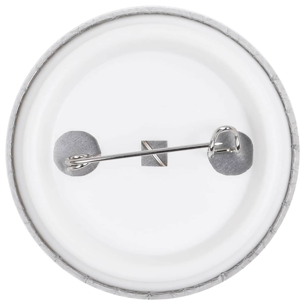 vidaXL Pinback Button Parts 500 Sets 37 mm 5
