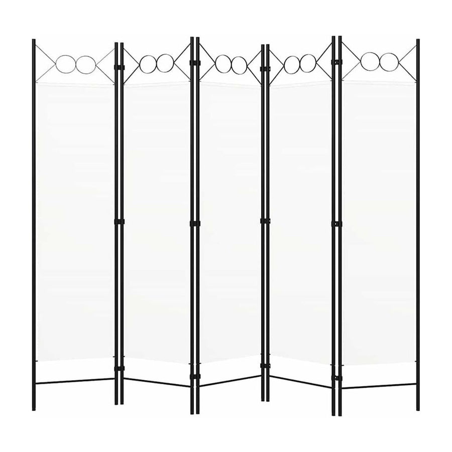 5-Panel Room Divider White
