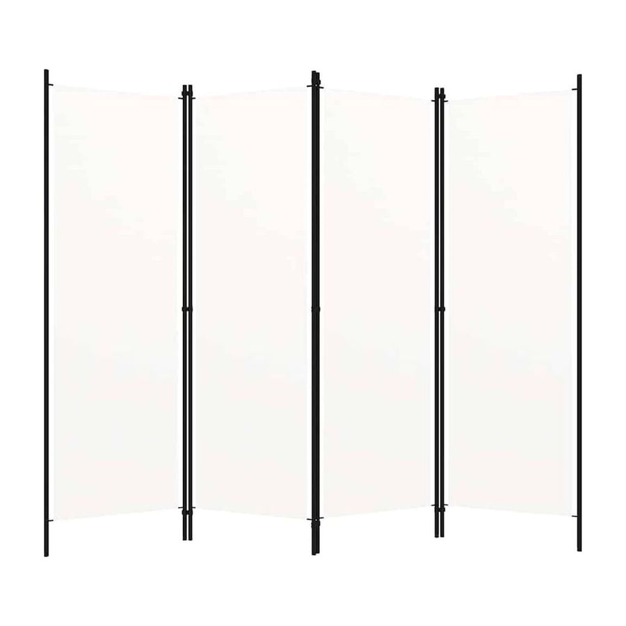 4-Panel Room Divider White