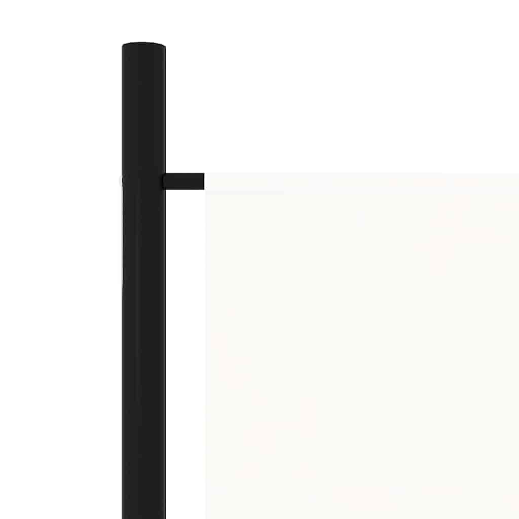 vidaXL 4-Panel Room Divider White 200x180 cm 5