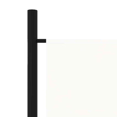 vidaXL 4-Panel Room Divider White 200x180 cm 5
