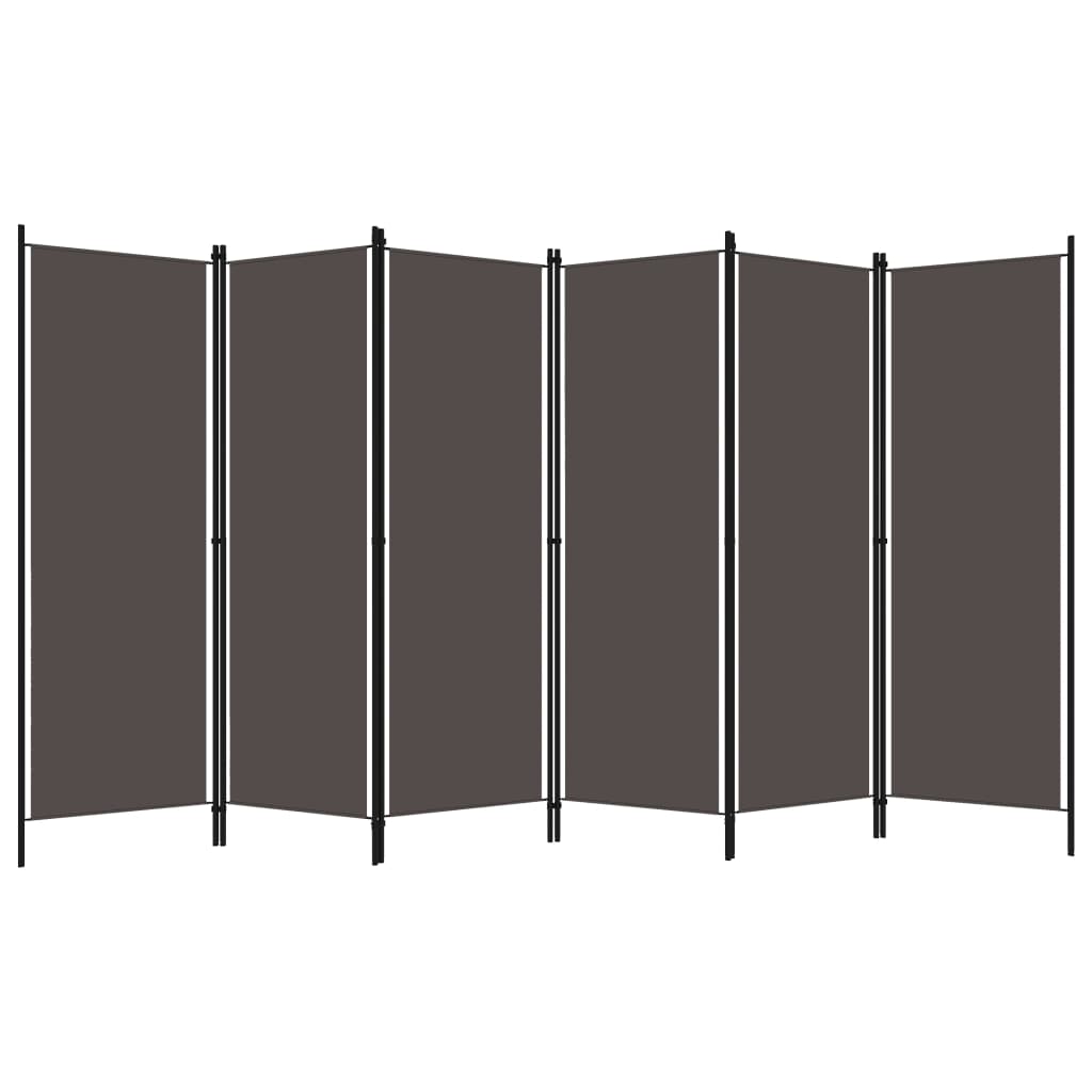 320729 vidaXL 6-Panel Room Divider Anthracite 300x180 cm 2
