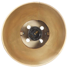 vidaXL Wall Lamp | Brass and brown | Iron, Solid Mango Wood | Medium 6