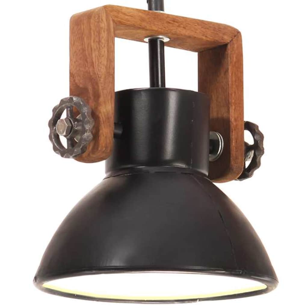 vidaXL Hanging Lamp | Black | Iron | 19 cm diameter | Hanging Lamp | Round 1