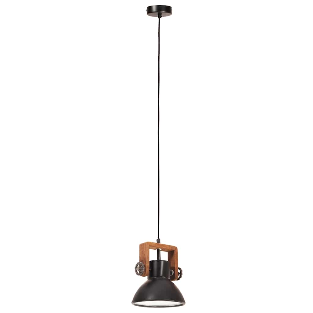 vidaXL Hanging Lamp | Black | Iron | 19 cm diameter | Hanging Lamp | Round 4