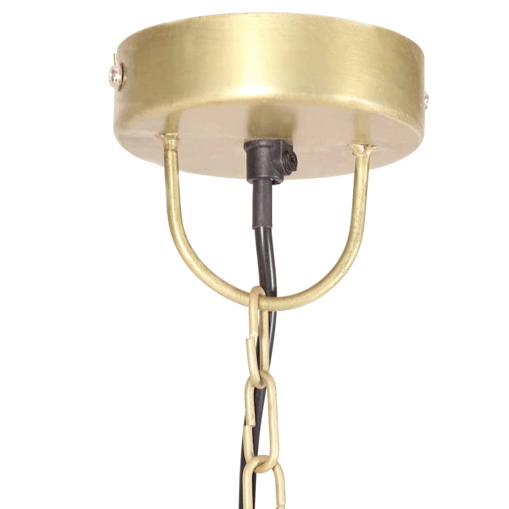 vidaXL Industrial Hanging Lamp 25 W Brass Round 32 cm E27 6