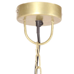 vidaXL Industrial Hanging Lamp 25 W Brass Round 32 cm E27 6
