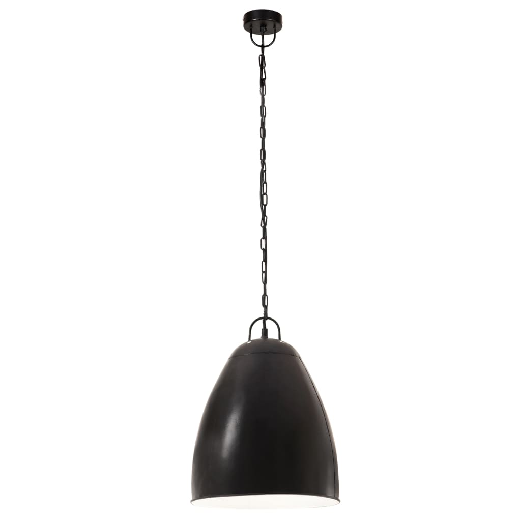 vidaXL Hanging Lamp | Black | Iron with black coating | Medium | Industrial 3
